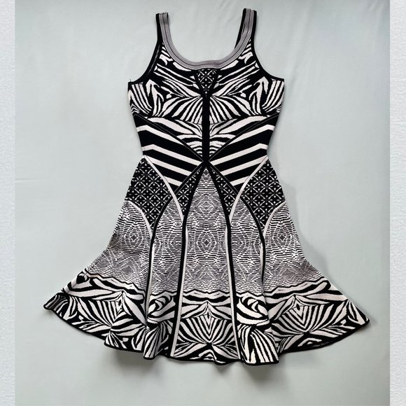 Diane Von Furstenberg Black & White Fanny Dress - Picture 2 of 8